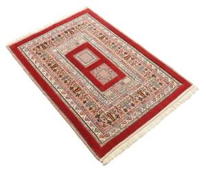 Tappeto Nimbaft Geometrico Rosso Beige 80x116 Cm