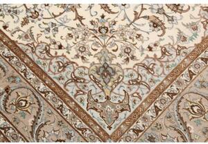 Tappeto Isfahan Medaglione Floreale Avorio Sabbia 155x240 Cm