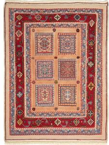 Tappeto Nimbaft Geometrico Becco Di Mattone Azzurro 61x87 Cm