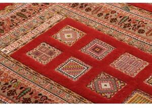 Tappeto Nimbaft Fine Geometrico Rosso Beige 91x118 Cm