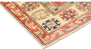 Tappeto Kazak Fine Geometrico Beige Rosso Mattone Corsia 83x322 Cm