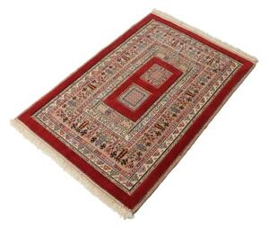 Tappeto Nimbaft Geometrico Rosso Beige 80x116 Cm