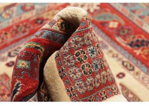 Tappeto Nimbaft Geometrico Beige Rosso 103x129 Cm