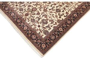 Tappeto Bidjar Con Seta Floreale Avorio Blu Scuro 170x241 Cm