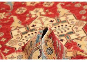 Tappeto Kazak Fine Stilizzato Rosso Avorio 170x264 Cm