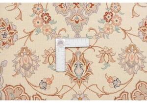 Tappeto Isfahan Medaglione Floreale Avorio Beige 107x166 Cm