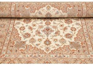 Tappeto Isfahan Medaglione Floreale Avorio Beige 107x166 Cm