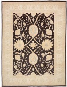 Tappeto Zigler Fine Stilizzato Marrone Scuro Beige 302x409 Cm