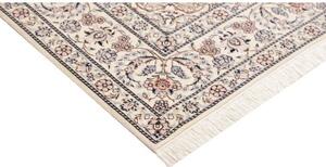 Tappeto Nain 6la Medaglione Floreale Avorio Blu Scuro 163x238 Cm