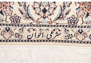 Tappeto Nain 6la Medaglione Floreale Avorio Blu Scuro 163x238 Cm