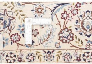 Tappeto Nain 6la Medaglione Floreale Azzurro Avorio 167x255 Cm