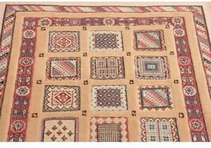 Tappeto Nimbaft Geometrico Beige Rosso Mattone 85x118 Cm