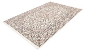Tappeto Nain 6la Medaglione Floreale Avorio Blu Scuro 163x238 Cm