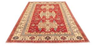 Tappeto Kazak Fine Stilizzato Rosso Avorio 170x264 Cm
