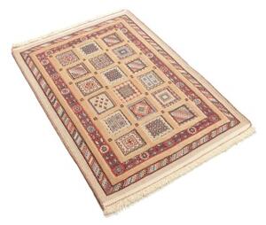 Tappeto Nimbaft Geometrico Beige Rosso Mattone 85x118 Cm