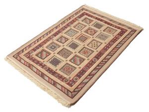 Tappeto Nimbaft Geometrico Beige Rosso Mattone 85x118 Cm