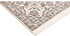 Tappeto Nain 6la Medaglione Floreale Rosso Avorio 152x241 Cm