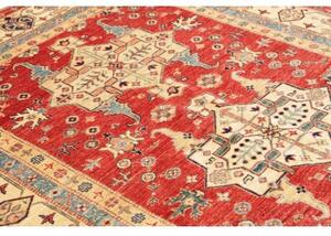 Tappeto Kazak Fine Stilizzato Rosso Avorio 170x264 Cm