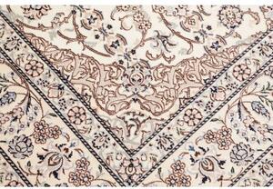 Tappeto Nain 6la Medaglione Floreale Avorio Blu Scuro 163x238 Cm