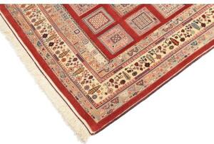 Tappeto Nimbaft Geometrico Rosso Avorio 105x143 Cm