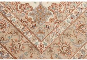 Tappeto Isfahan Medaglione Floreale Avorio Beige 107x166 Cm