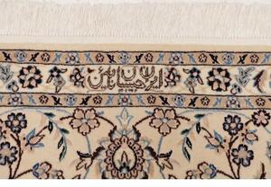 Tappeto Nain 6la Medaglione Floreale Rosso Avorio 152x241 Cm