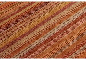 Tappeto Cromopura Geometrico Arancione Rosso Mattone 198x288 Cm