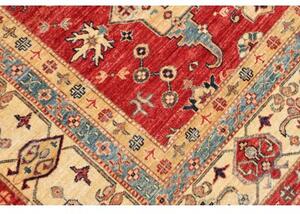 Tappeto Kazak Fine Stilizzato Rosso Avorio 170x264 Cm
