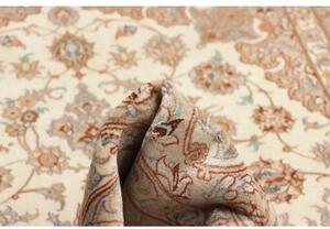 Tappeto Isfahan Medaglione Floreale Avorio Beige 107x166 Cm