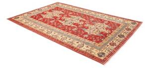 Tappeto Kazak Fine Stilizzato Rosso Avorio 170x264 Cm