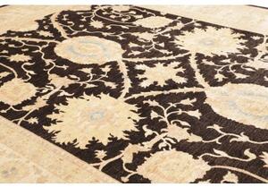 Tappeto Zigler Fine Stilizzato Marrone Scuro Beige 302x409 Cm