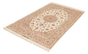 Tappeto Isfahan Medaglione Floreale Avorio Beige 107x166 Cm