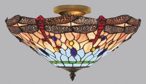 Searchlight Plafoniera a forma di libellula in stile Tiffany
