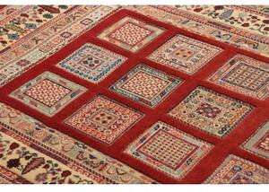 Tappeto Nimbaft Geometrico Rosso Avorio 105x143 Cm