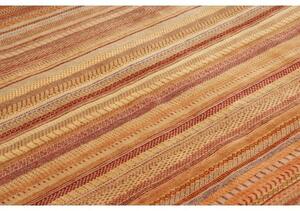 Tappeto Cromopura Geometrico Arancione Rosso Mattone 198x288 Cm