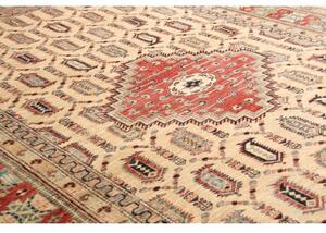 Tappeto Kazak Fine Stilizzato Beige Rosso 206x299 Cm
