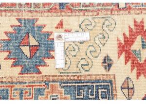 Tappeto Kazak Fine Geometrico Rosso Mattone Blu 148x191 Cm