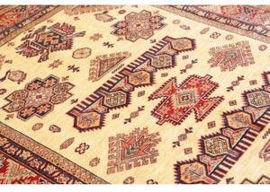 Tappeto Kazak Fine Stilizzato Beige Rosso 150x200 Cm