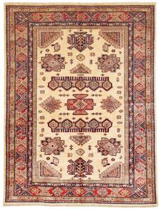 Tappeto Kazak Fine Stilizzato Beige Rosso 150x200 Cm