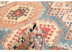 Tappeto Kazak Fine Geometrico Azzurro Beige 148x212 Cm