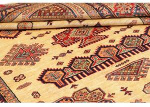 Tappeto Kazak Fine Stilizzato Beige Rosso 150x200 Cm