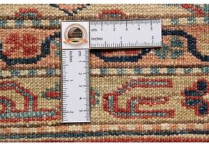 Tappeto Kazak Fine Stilizzato Beige Rosso 206x299 Cm