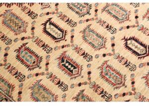 Tappeto Kazak Fine Stilizzato Beige Rosso 206x299 Cm