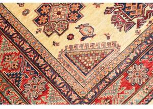 Tappeto Kazak Fine Stilizzato Beige Rosso 150x200 Cm