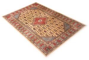 Tappeto Kazak Fine Stilizzato Beige Rosso 206x299 Cm