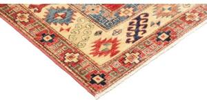 Tappeto Kazak Fine Geometrico Rosso Mattone Blu 148x191 Cm