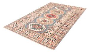Tappeto Kazak Fine Geometrico Azzurro Beige 148x212 Cm