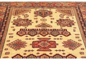 Tappeto Kazak Fine Stilizzato Beige Rosso 150x200 Cm