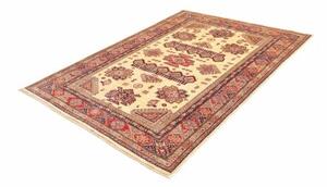 Tappeto Kazak Fine Stilizzato Beige Rosso 150x200 Cm