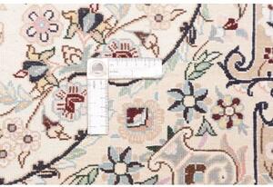 Tappeto Nain 6la Medaglione Floreale Rosso Scuro Avorio 118x168 Cm